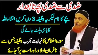 Aulad Ager Nafarman Ho to Ye Wazifa Parhy || Maulana Makki Al Hijazi || Islamic Bayan