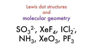 How to Draw Lewis Dot Structures and their Molecular Geometry