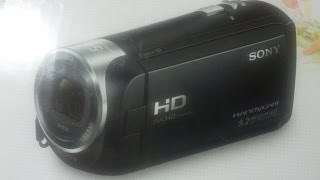Sony HDR CX240 HD Handycam Unboxing & Zooming