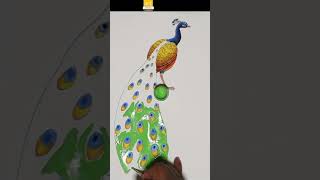 Peacock Painting video / #artjanag  / #shorts