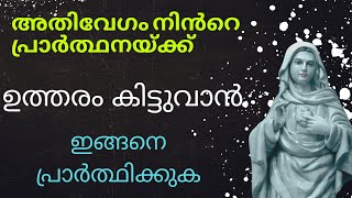 നിൻറെ പ്രാർത്ഥനയ്ക്ക് ഉത്തരം കിട്ടുവാൻ l Kreupasanam miraculous prayer l marian