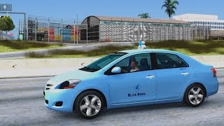 Toyota Vios 2008 Taxi Blue Bird - GTA San Andreas 1440p / 2,7K _REVIEW