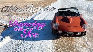 Alfa Romeo - Dancing on Ice - Drifting Busso Spider - Pure Sound!