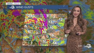 High winds and warm temperatures Sunday