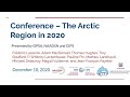 Conference – The Arctic Region in 2020