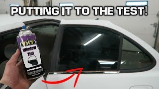 Window Tint in a CAN?!? *Spray Painting Car Windows*