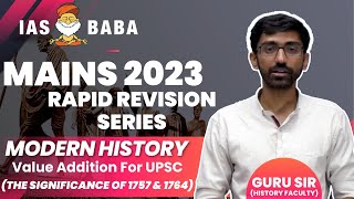 BATTLE OF PLASSEY \u0026 TREATY OF ALLAHABAD| Mains Rapid Revision Series| History|