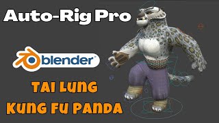 Blender Auto-Rig Pro Tutorial | Kung Fu Panda Tai Lung Rig in Blender