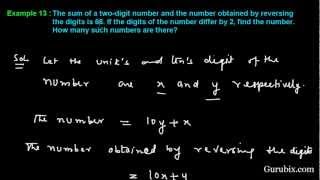 Expl.13. The sum of a two-digit number and the number obtained by... Ch 3 | Math for Class X CBSE