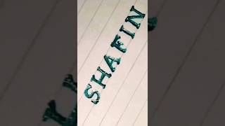 SHAFIN 🖋️Capital writing | Name | #shorts