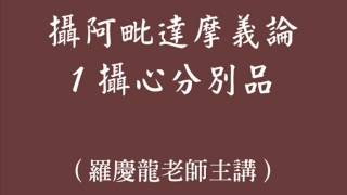 20110831 005攝阿毗達摩義論 1攝心分別品 投影片羅慶龍老師主講