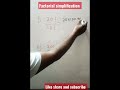 Viral factorial basic questions || maths trick|| #shorts,✍️🤣🤟