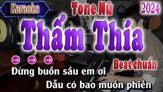 Thấm Thía Karaoke |Tone Nữ | Beat Chuẩn