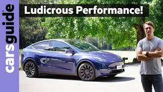 Ludicrous! 2023 Tesla Model Y electric car review: Performance | Watch it, Kia EV6 GT!