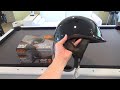 FUEL MOTORCYCLE ADULT HALF HELMET UNBOXING AND CUSTOMER REVIEW MOTORCYCLE HELMETS SHOPPING