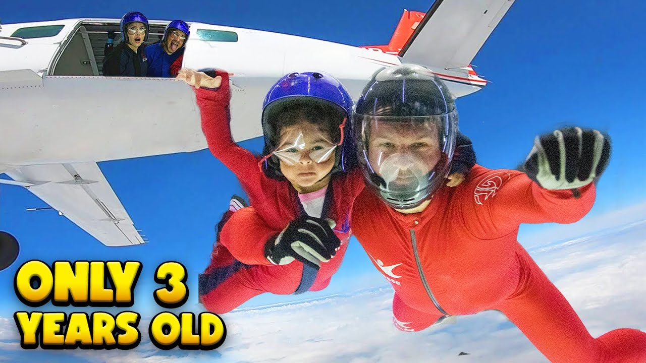 Our 3 Year Old Daughter Goes SKYDIVING!!!