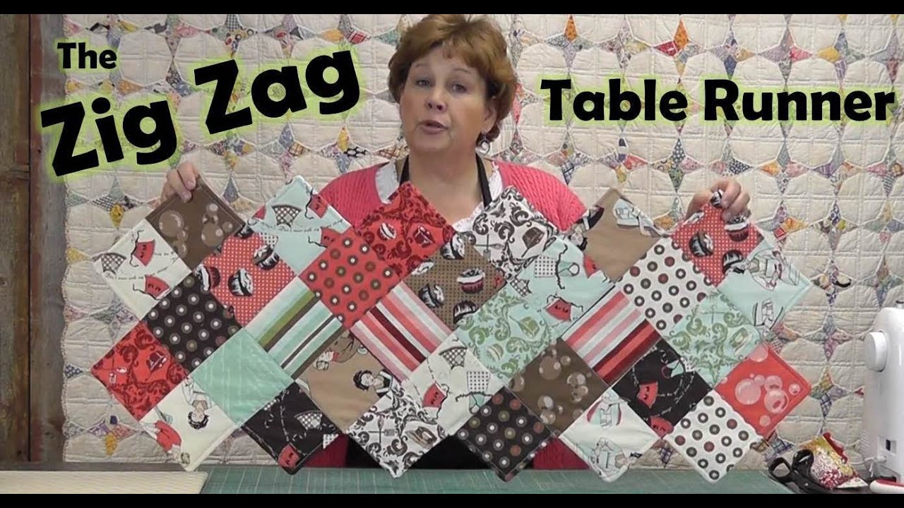 Zig Zag Charm Pack Table Runner Youtube