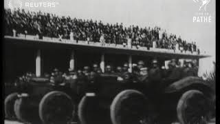 ITALY:  Italian King Vittorio Emanuele III at massive armed forces' service parade (1930)