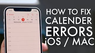 How To Fix iPhone / Mac Calender Not Refreshing!