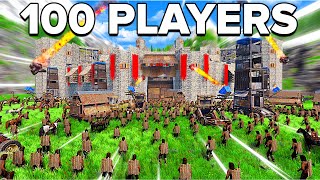 100 Players vs Castle - Rust