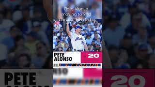 MLB: Alonso advances to the 2nd round #homerunderby #petealonso #shorts