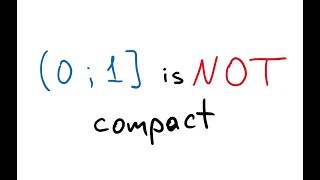 Show that (0, 1] is not compact - Topology - Compact sets