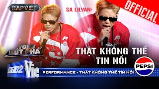 THẬT KHÔNG THỂ TIN NỔI - $A Lil Van em út biến cả sân khấu thành lễ hội |Rap Việt 2024 [Performance]