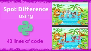 python project | spot difference | structural similarity | skimage