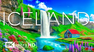 Iceland 8K UHD - Northern Lights and Serene Wilderness with Calming Music - 8K Video Ultra HD