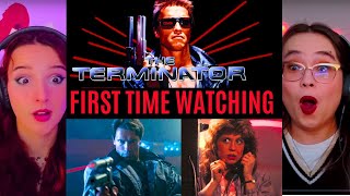 the GIRLS REACT to *Terminator (1984)* THIS IS TERRIFYING!! (First Time Watching) Sci-fi Movies