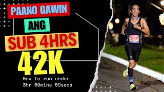 Usapang Sub 4hrs Full marathon (How to achieve 3hrs 59mins 59secs)