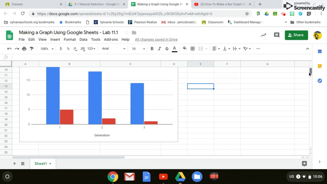 How To Make A Google Graph With Google Sheets - YouTube