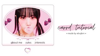 cute & easy carrd tutorial — © bbhwon
