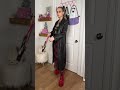 Hardcore Dior saddle bag, thrifted 90s leather trench coat & Demonia goth boots #thrift #grwm  #ootd