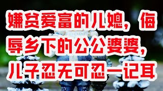 嫌贫爱富的儿媳，侮辱乡下的公公婆婆，儿子忍无可忍一记耳光……