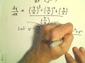 Change of Variables  Homogeneous Differential Equation - Example 2