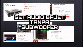 [MY] Set audio bajet untuk kereta tanpa subwoofer ( bahasa melayu )