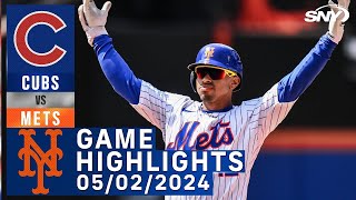 Francisco Lindor walk-off winner | Mets vs Cubs (5/2/2024) | NY Mets Highlights | SNY