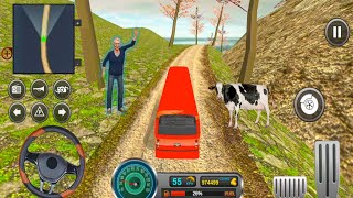 Uphill Mountain Bus Driving Simulator - Offroad Coach Bus Parking Game - Android Gameplay