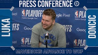 Luka Doncic reacts to Game 7 victory, advancing to Western Conference Finals | NBA on ESPN