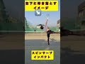 スピンサーブのインパクト　　 shorts テニス スピンサーブ