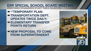 EBR School System transportation updates