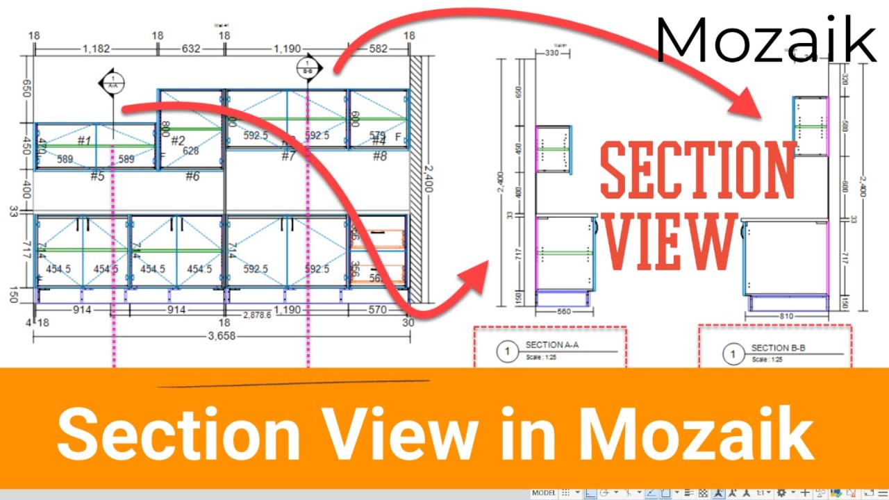 How To Get Section Views In Multiprints Mozaik Mozaiksoftware