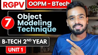 Lec 7 - Object Modeling Technique | RGPV OOPM B-Tech 2nd year