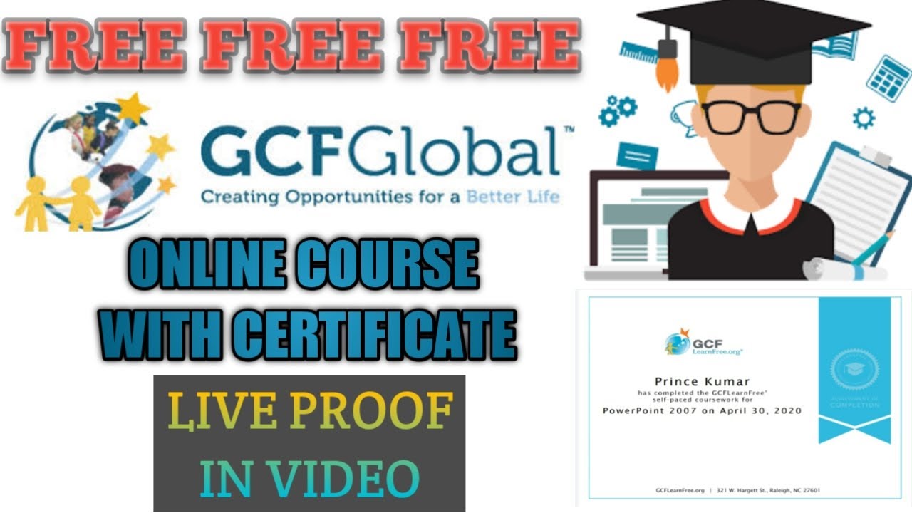 GCF GLOBAL- FREE Certification Courses 2020 || Free Courses ...