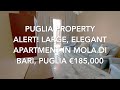 Puglia Property Alert! Turnkey, Large Apartment in the Heart of Mola di Bari, Puglia! House Tour!