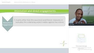 CPA AAA Module 1 - 1.2.6 Attestations and Direct Engagements (Additional Webinar)