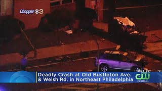 Man Killed In Crash In Philadelphia's Bustleton Section