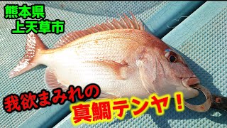 【真鯛テンヤ】タイラバヘッドで遊動テンヤに挑戦！【熊本県上天草市】