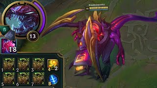 Cho'Gath but I build 6 Warmogs so I become the O M E G A  C H O N K E R